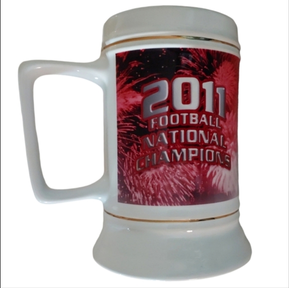 2011 Allstate BCS National Championship Stein Alabama 21 v LSU 0 in New Orleans - Picture 2 of 7